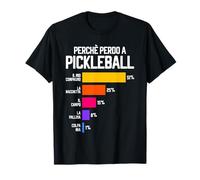 Perchè perdo a Pickleball Scuse divertenti Pickleballer Maglietta