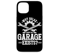 Perché rilassarsi quando il garage esiste Garage Meccanico Car Guy Custodia per iPhone 13