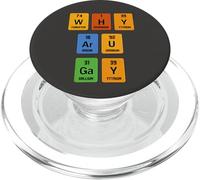 Perché sei gay divertente chimico tavola periodica elemento scientifico PopSockets PopGrip per MagSafe