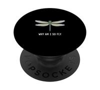 Perché sono così volo divertente libellula dicendo PopSockets PopGrip Adesivo