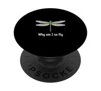 Perché sono così volo divertente libellula dicendo PopSockets PopGrip Adesivo