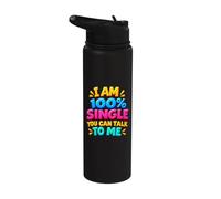Perché sono uomini single Essere single Humor Sono single Stainless Steel Insulated Water Bottle