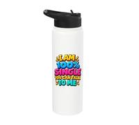 Perché sono uomini single Essere single Humor Sono single Stainless Steel Insulated Water Bottle