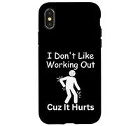 Perché tutto fa male gli appassionati di fitness umorismo palestra Custodia per iPhone X/XS