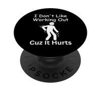 Perché tutto fa male gli appassionati di fitness umorismo palestra PopSockets PopGrip Adesivo