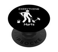 Perché tutto fa male gli appassionati di fitness umorismo palestra PopSockets PopGrip Adesivo