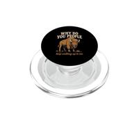 Perché voi persone continuate a camminare fino a me Bisonte Escursionismo Natura PopSockets PopGrip per MagSafe