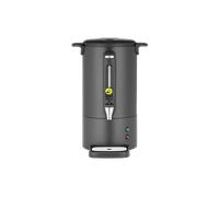 HENDI Percolatore per caffè 7L, caffettiera a parete singola, filtro integrato, macchina per caffè a percolazione, 230V, 50/60Hz, 1050W, 307x330x(H) 450mm, nero opaco, Inox, PP