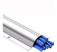 percorsi cavi in acciaio inossidabile, le canaline semicircolari e i coperchi delle canaline sono ignifughi e resistenti alla pressione,3 pcs,46mm