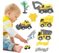Percorsi di costruzione per,Pista da corsa per - Set di gioco per auto camion di costruzione e pista flessibile | Giocattoli di costruzione STEM per ragazzi e ragazze a partire da