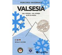 Percorsi invernali Valsesia. Val Vogna, Val Sorba, Alpe di Mera. Scala 1:25.000. Ediz. italiana, inglese e tedesca