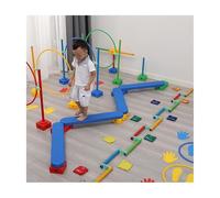 Percorso ad Ostacoli Gioco Da Giardino Per La Casa, Set Di Percorso Ad Ostacoli Per Interni/esterni, Gioco Di Equilibrio Fisico E Coordinazione