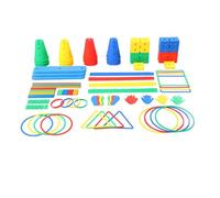 Percorso ad Ostacoli Kit Di Allenamento Per Percorso Ad Ostacoli, Sviluppo Dell’equilibrio E Della Coordinazione, Gioco Da Prato Al Chiuso E All’aperto Per Feste Di Compleanno