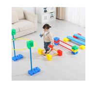 Percorso ad Ostacoli Kit Di Gioco Con Percorso Ad Ostacoli Da 114 Pezzi Per Bambini, Cerchi Per Campana, Tavole Di Equilibrio, Ostacoli, Gioco Di Equilibrio Corporeo E Coordinazione(Style 1)