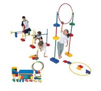 Percorso ad Ostacoli Kit Di Percorso Ad Ostacoli Da 114 Pezzi Per La Casa, Include Tavole Di Equilibrio E Ostacoli, Allenamento Della Coordinazione Corporea Per Bambini(Style 1)