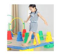 Percorso ad Ostacoli Kit Per Percorso Ad Ostacoli, Esercizio Di Equilibrio E Coordinazione, Include Una Tavola Per L'equilibrio, Cerchio Per La Campana, Ostacolo, Gioco Di Lancio