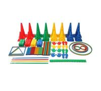 Percorso ad Ostacoli Set Di Gioco Con Percorso Ad Ostacoli Da 114 Pezzi, Include Ostacoli E Cerchi Per Campana, Allenamento Per L’equilibrio Corporeo E La Coordinazione(Style 3)