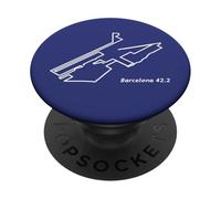 Percorso Barcellona 42.2 - Mappa della maratona PopSockets PopGrip Adesivo