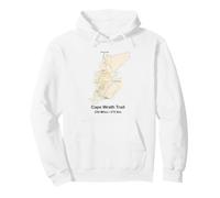Percorso del Cape Wrath Trail in Scozia Felpa con Cappuccio