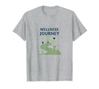 Percorso di Benessere: Percorso Consapevole Verso la Salute e l'equilibrio Maglietta, Uomo, Grigio Melange, 5XL