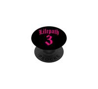 PERCORSO DI VITA NUMEROLOGIA NASCITA 3 TRE NUMERO ANGELO PopSockets PopGrip Adesivo