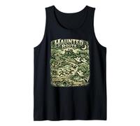 Percorso infestato Halloween Spooky Vintage Horror inquietante Classico Canotta