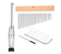 Percussão Musical 25 Campane Bar Chime Bar Chimes Single-Row Bar In Alluminio Solido Campanelli Eolici Strumento A Percussione Con Supporto Di Montaggio Regolabile Nuovo Xilofoni