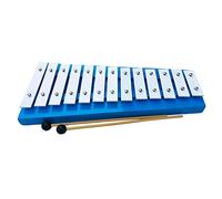 Percussão Musical Strumento a percussione Pianoforte a percussione blu a 13 toni Pianoforte in metallo per musica a percussione per principianti Xilofoni