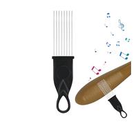 Percussion Latin Guiro - Spazzola Raschietto in acciaio con manico