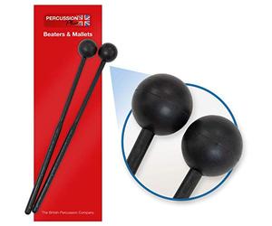 Percussion Plus - Battenti per tamburi a fessura, gomma morbida, 1 paio