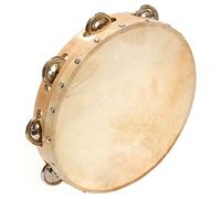 Percussion Plus - Tamburello con 8 sonagli, 25,4 cm (10")