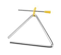 Percussioni a mano triangolari, strumento triangolare - Battitori a triangoli a mano con ritmo in metallo | Strumento didattico musicale con suono nitido per l'educazione musicale precoce tra