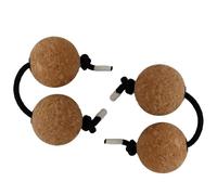 Percussioni A Sfera Ritmica - 2 Paia Di Palline Shaker Ritmiche In Sughero | Strumento Asalato Kashaka Shaker Balls, Sfera Ritmica Aslatuas, Strumento A Percussione Palline Africane Classiche Per Gli