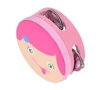 Percussioni Colorate con Campane Metalliche per Insegnare Musica e Apprendimento per Bambini Piccoli, 4 Pollici di Bambini in Legno (Ragazza da 4 pollici)