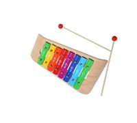 Percussioni Glockenspiel in alluminio colorato a 8 toni con 2 bacchette per un suono nitido Kit Glockenspiel Professionale