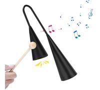 Percussioni latine, campanacci a percussione - Strumento a percussione portatile tradizionale,Campanaccio musicale tradizionale, autentiche percussioni latine con bastone di legno per riunioni