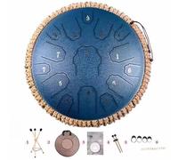 Percussioni pacifiche: trova la pace interiore con la tua melodia personalizzata e consapevole, tamburo a pioggia da 13 pollici e 15 note(Blue)