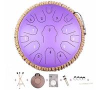 Percussioni pacifiche: trova la pace interiore con la tua melodia personalizzata e consapevole, tamburo a pioggia da 13 pollici e 15 note(Purple)