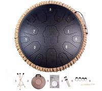 Percussioni pacifiche: trova la pace interiore con la tua melodia personalizzata e consapevole, tamburo a pioggia da 13 pollici e 15 note(Brown)