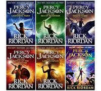 Percy Jackson and the Olympians Collection 6 Books Set By Rick Riordan (The Lightning Thief, Sea of Monsters,Titan's Curse,Battle of the Labyrinth,Last Olympian, [Hardcover] The Chalice of the Gods)