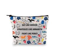 Percy Movie Makeup Bag Book Lover Camp Mezzo sangue fan del film Jakson Cosmetic Bag regalo, Mangia come Grover 3uk, alla moda