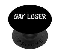 Perdente gay Io sono gay ma orgoglioso di esso! orgoglio LGBTQ per gli uomini PopSockets PopGrip Adesivo