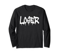 Perdere LA Parola PERDENTE su Una Tee Design Grafitti Style Maglia a Manica