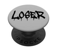 PERDERE LA PAROLA PERDENTE SU UNA TEE DESIGN GRAFITTI STYLE PopSockets PopGrip Adesivo