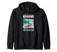 Perdere la Testa e Trovare la mia Anima Whitewater Whitewater Kayak Felpa con Cappuccio
