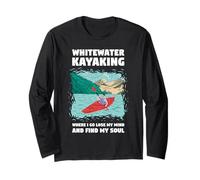 Perdere la Testa e Trovare la mia Anima Whitewater Whitewater Kayak Maglia a Manica