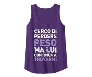 Perdere Peso Scritte Divertenti Dieta Palestra Fitness Canotta