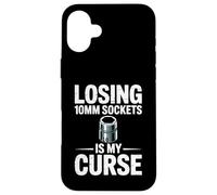 Perdere prese 10MM è il mio maledetto auto Guy umorismo meccanico di automobili Custodia per iPhone 16 Plus