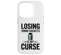 Perdere prese 10MM è la mia maledizione meccanico auto divertente ragazzo Custodia per iPhone 14 Pro