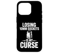 Perdere prese 10MM è la mia maledizione meccanico auto divertente ragazzo Custodia per iPhone 16 Pro
